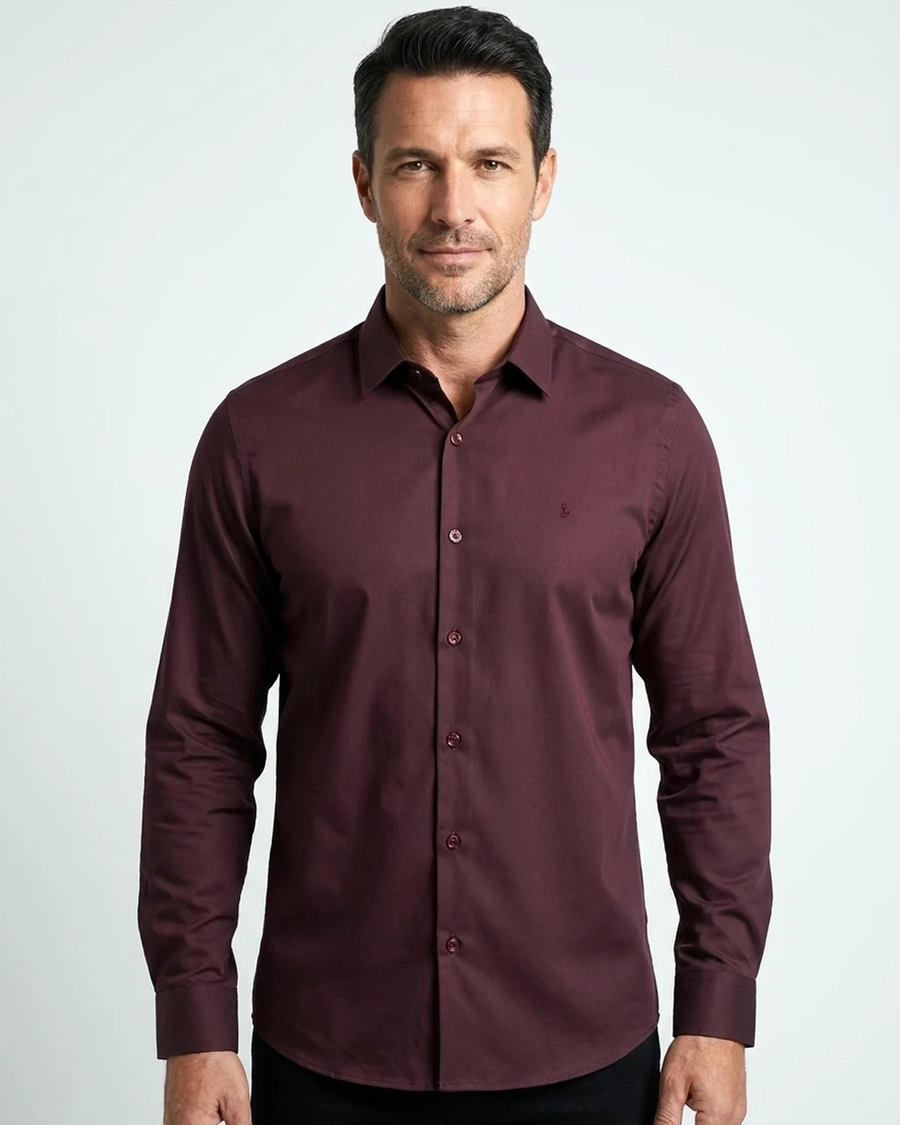Camisa Manga Longa Eco Tech Bordo