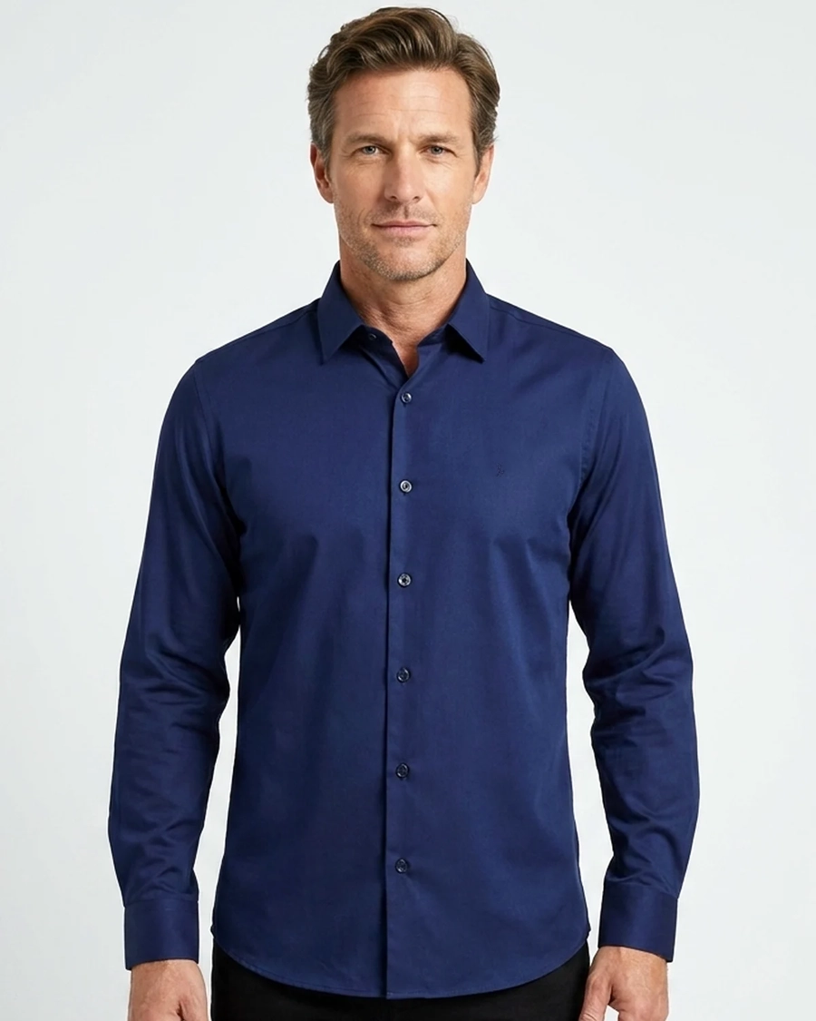 Camisa Manga Longa Eco Tech Marinho