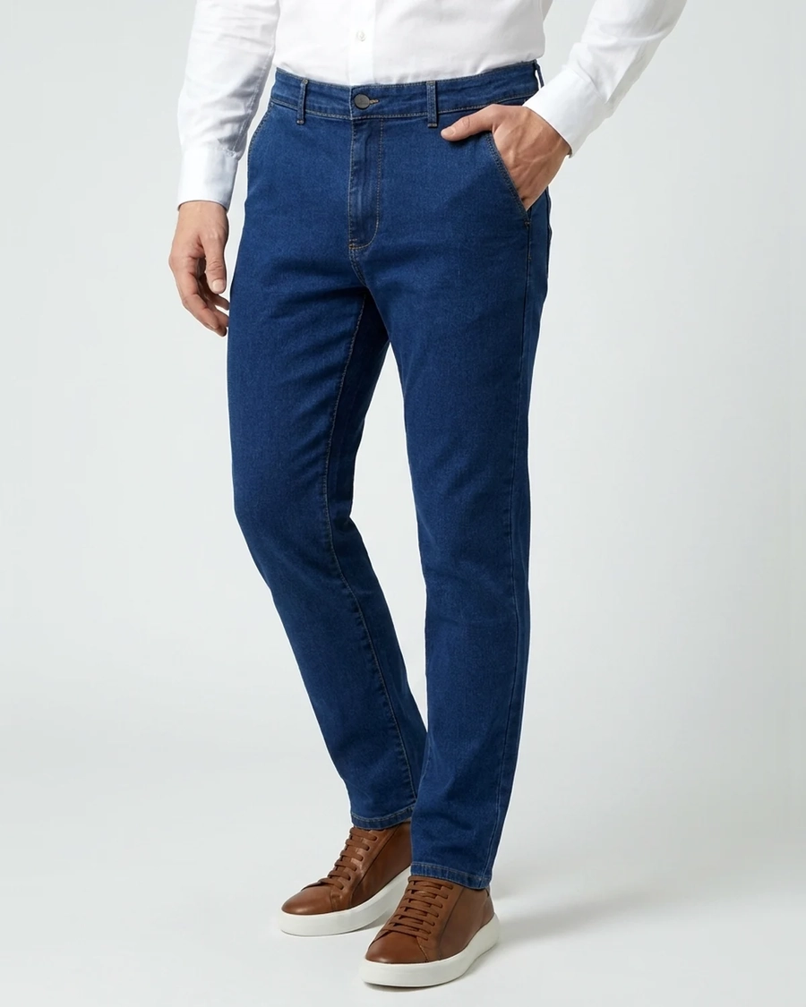Calça Jeans Bolso Faca Black Blue
