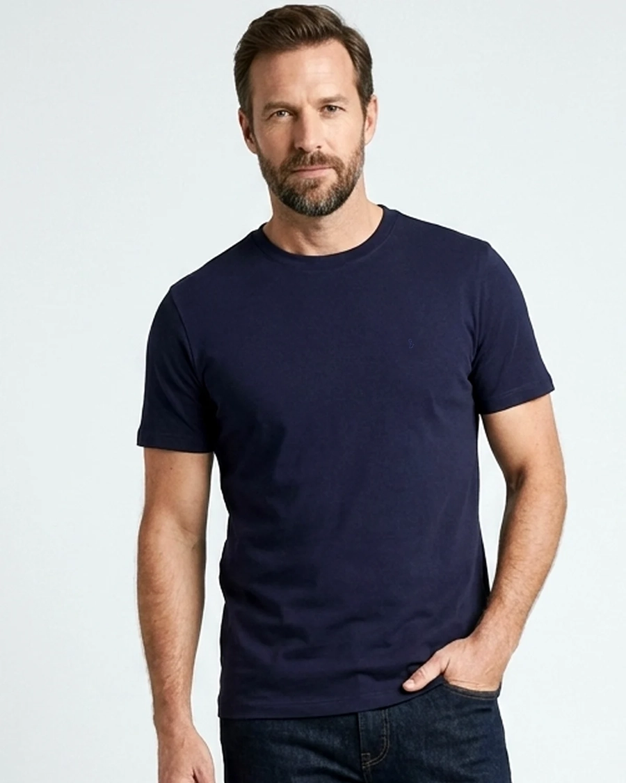 Camiseta Interloque Pima Azul Noite