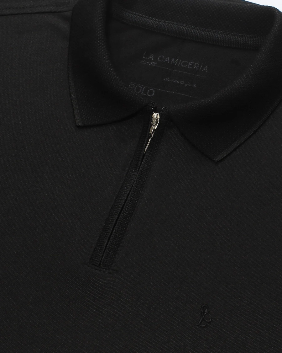 Polo Piquet Zipper