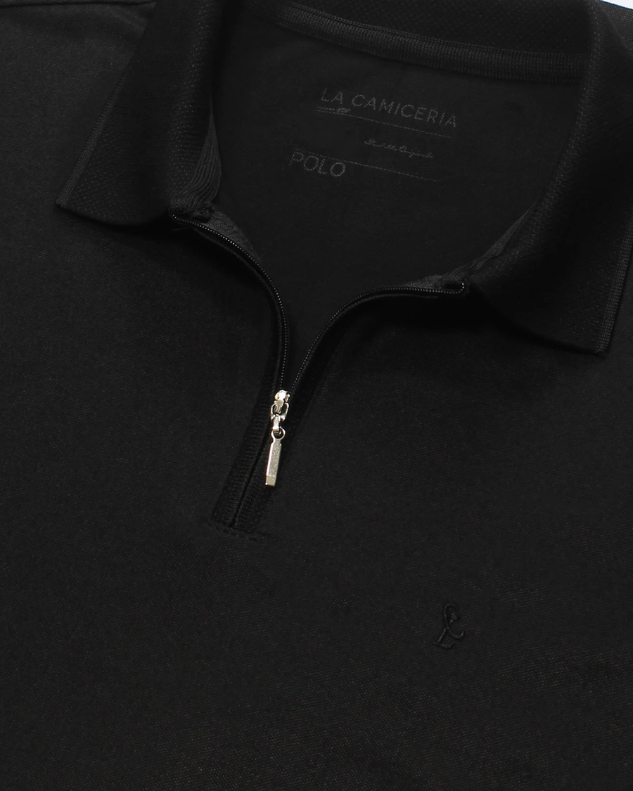 Polo Piquet Zipper
