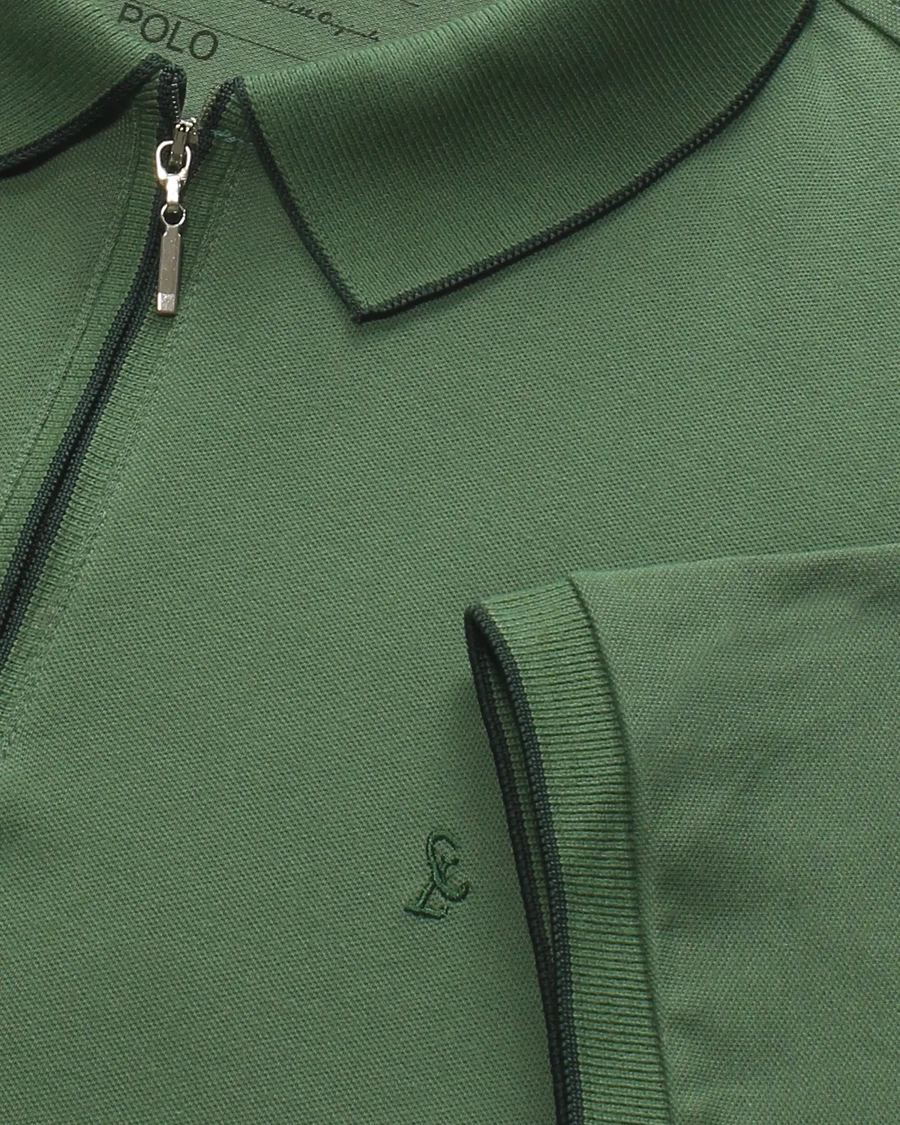 Polo Piquet Zipper