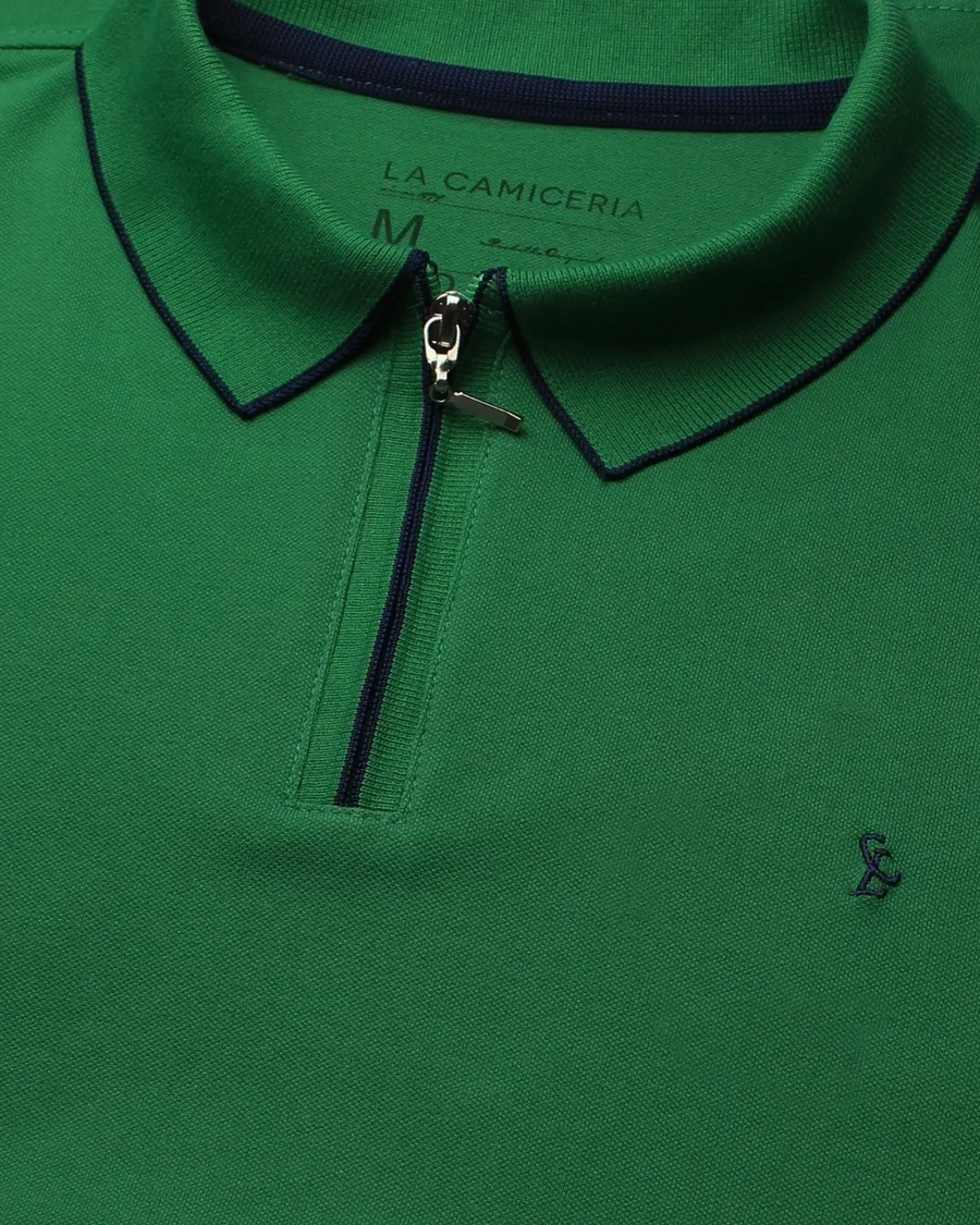 Polo Piquet Zipper