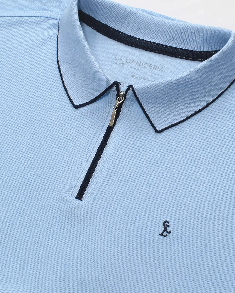 Polo Piquet Zipper
