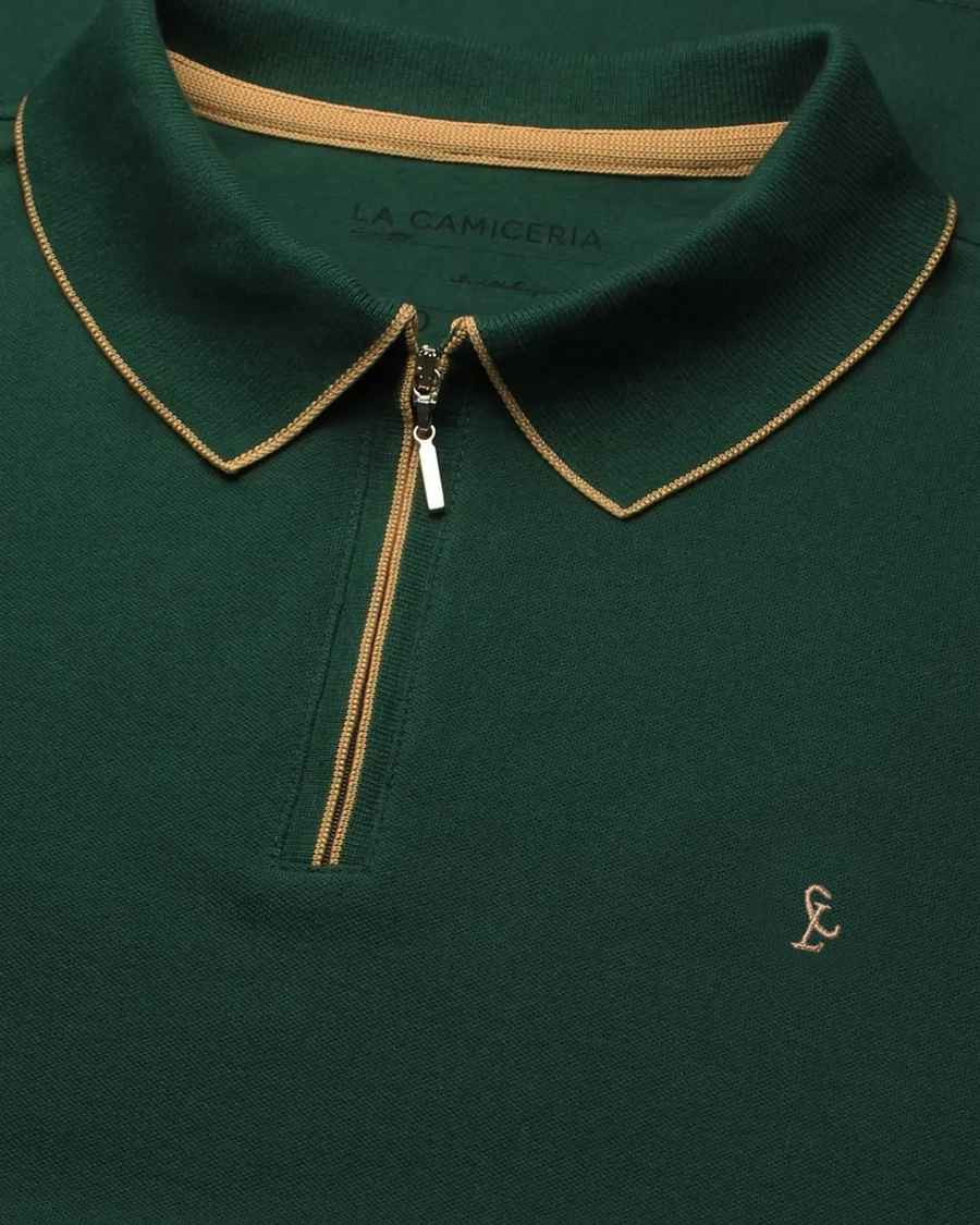Polo Piquet Zipper