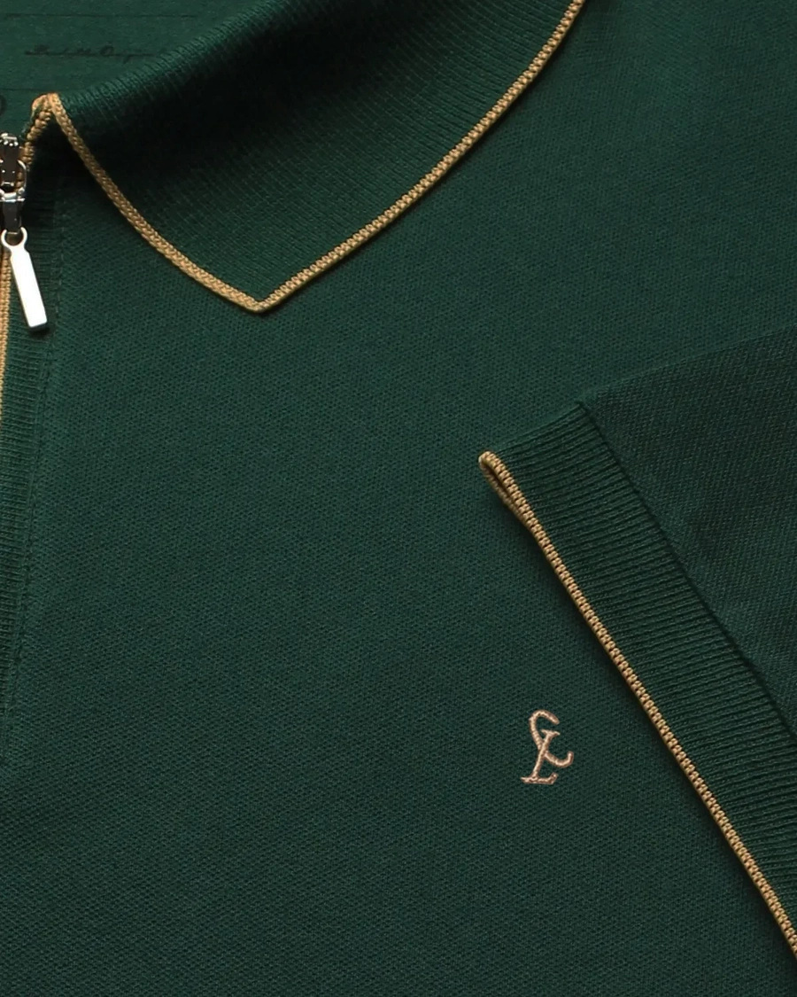 Polo Piquet Zipper