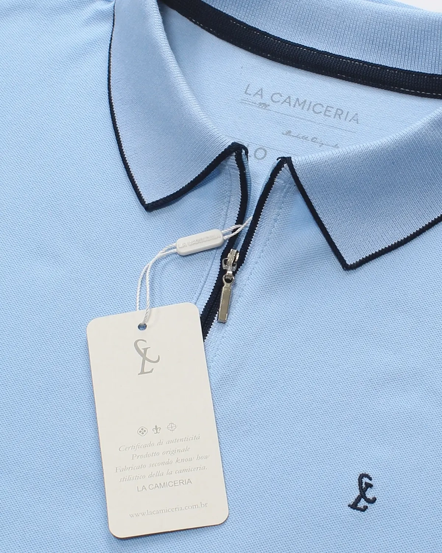 Polo Piquet Zipper