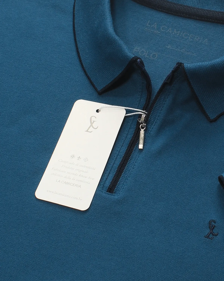 Polo Piquet Zipper