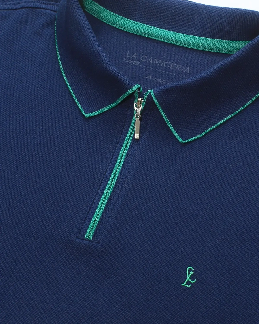 Polo Piquet Zipper