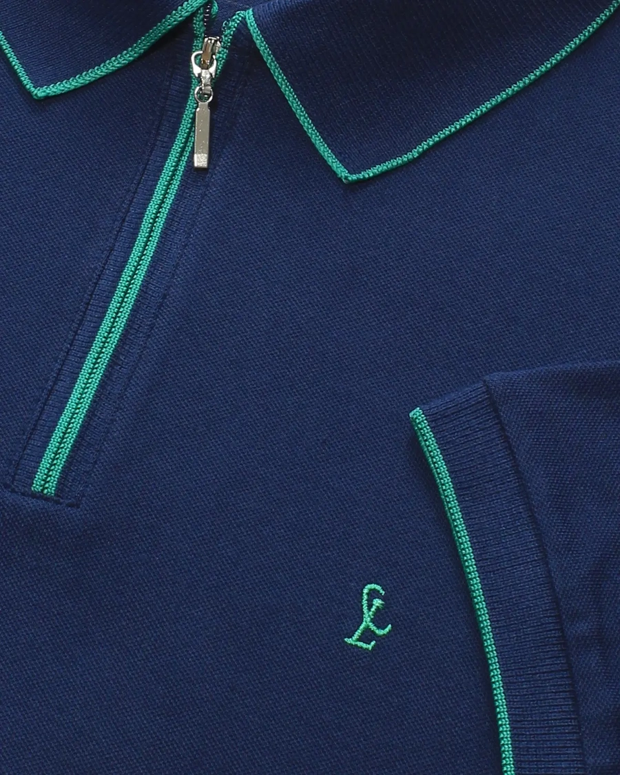 Polo Piquet Zipper
