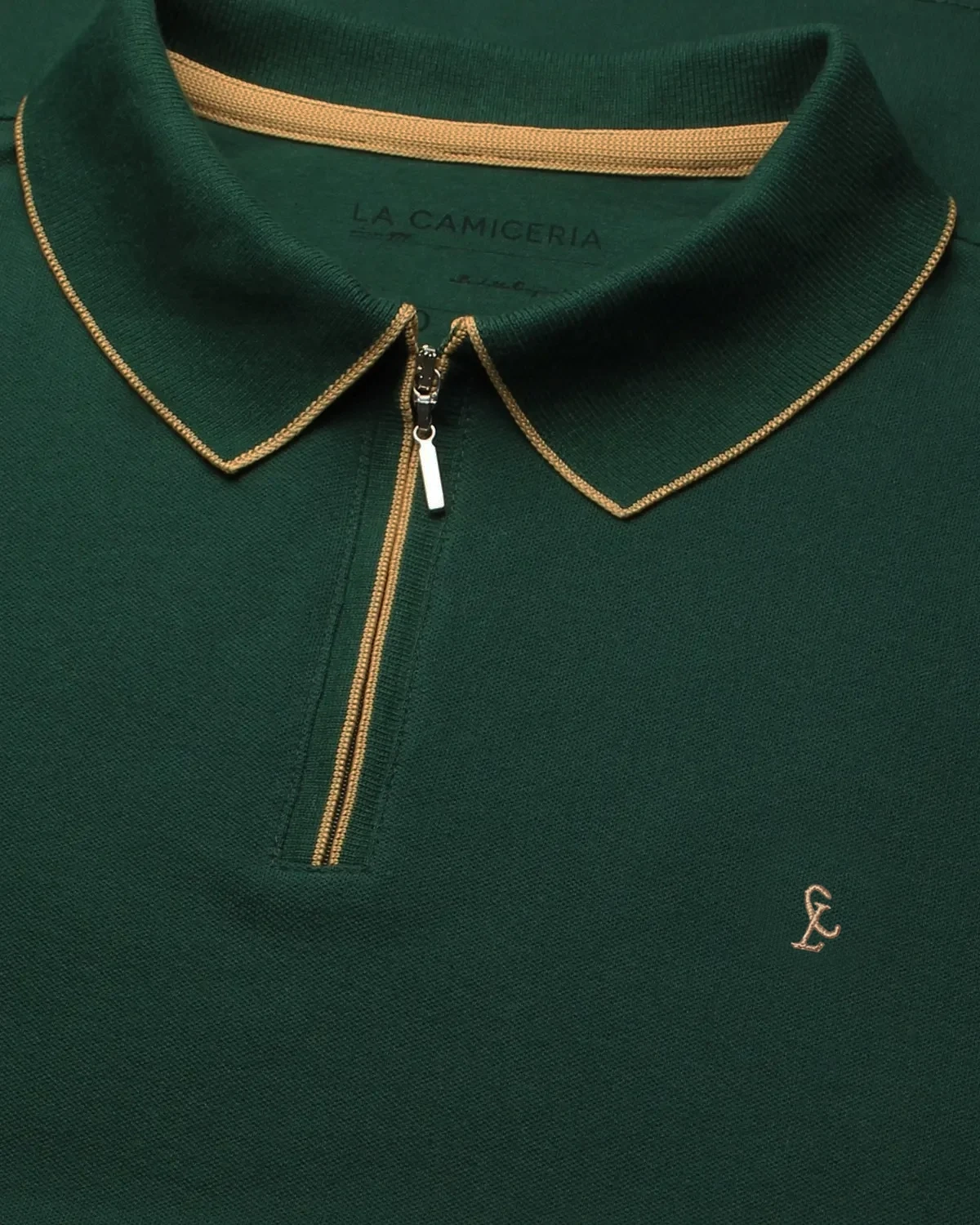 Polo Piquet Zipper