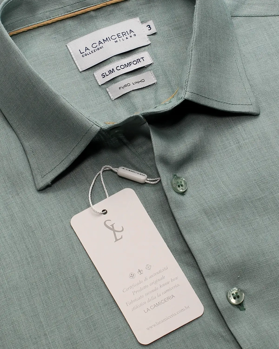 Camisa Manga Longa Puro Lino