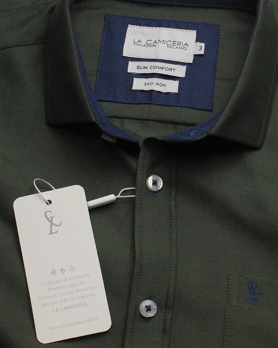 Camisa Manga Longa Oxfordine