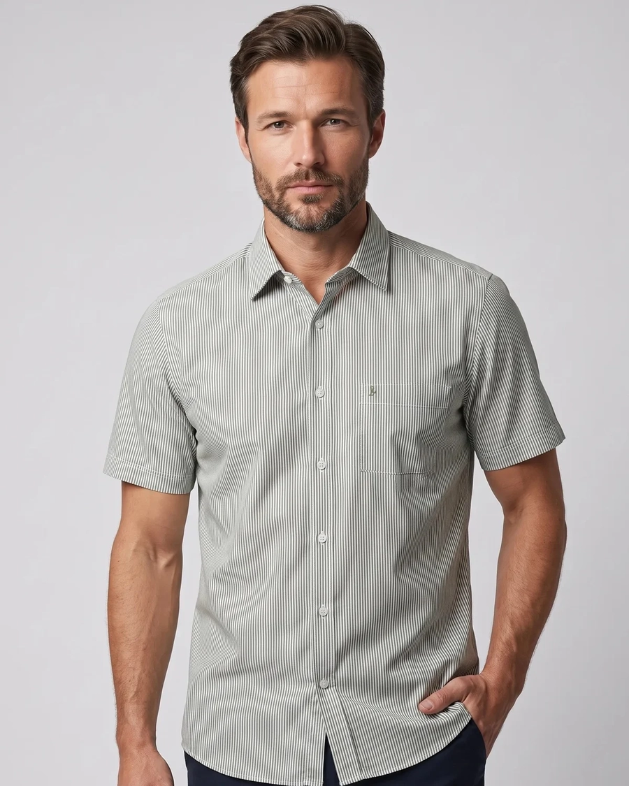 Camisa Manga Curta Listra