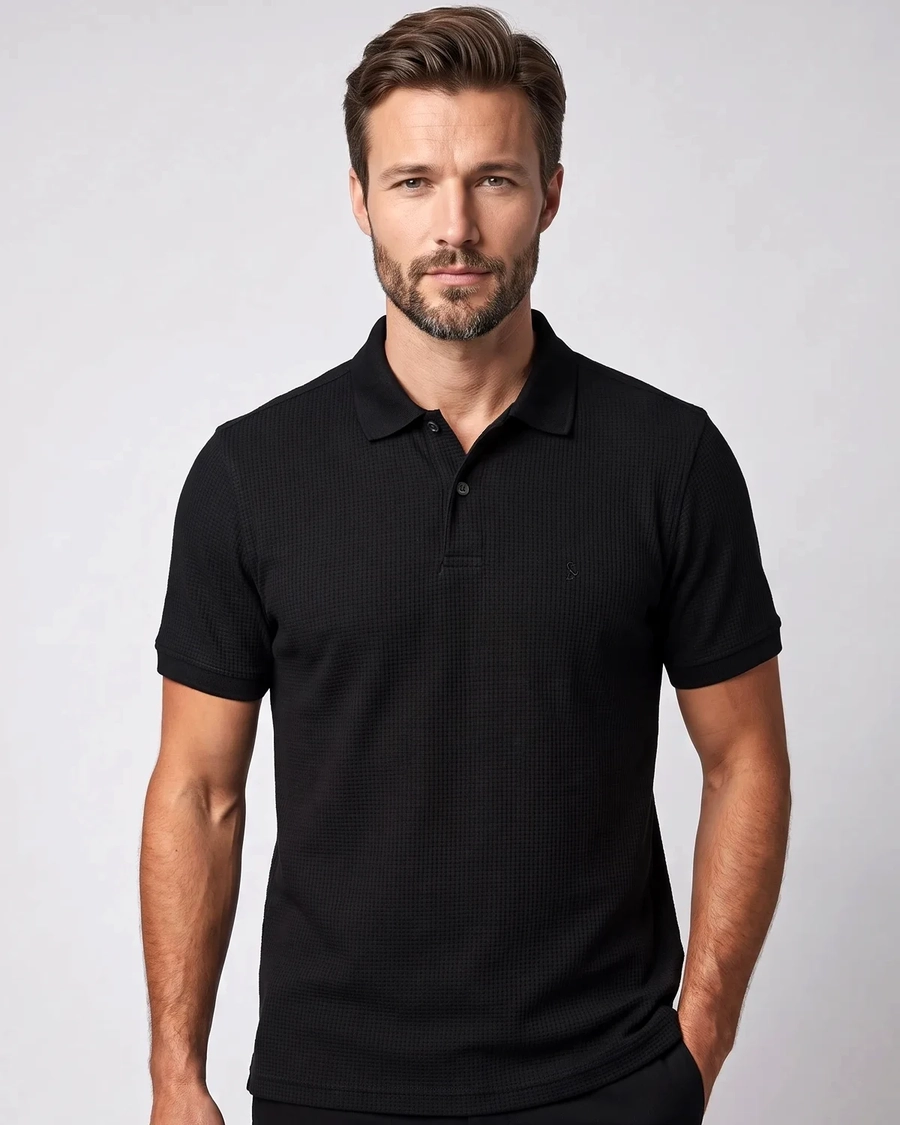 Polo Quilt Preto