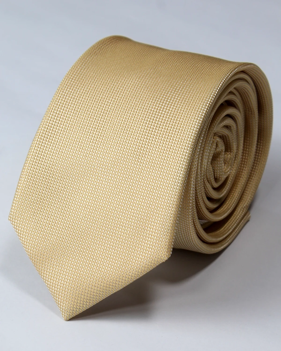 Gravata Jacquard Bege