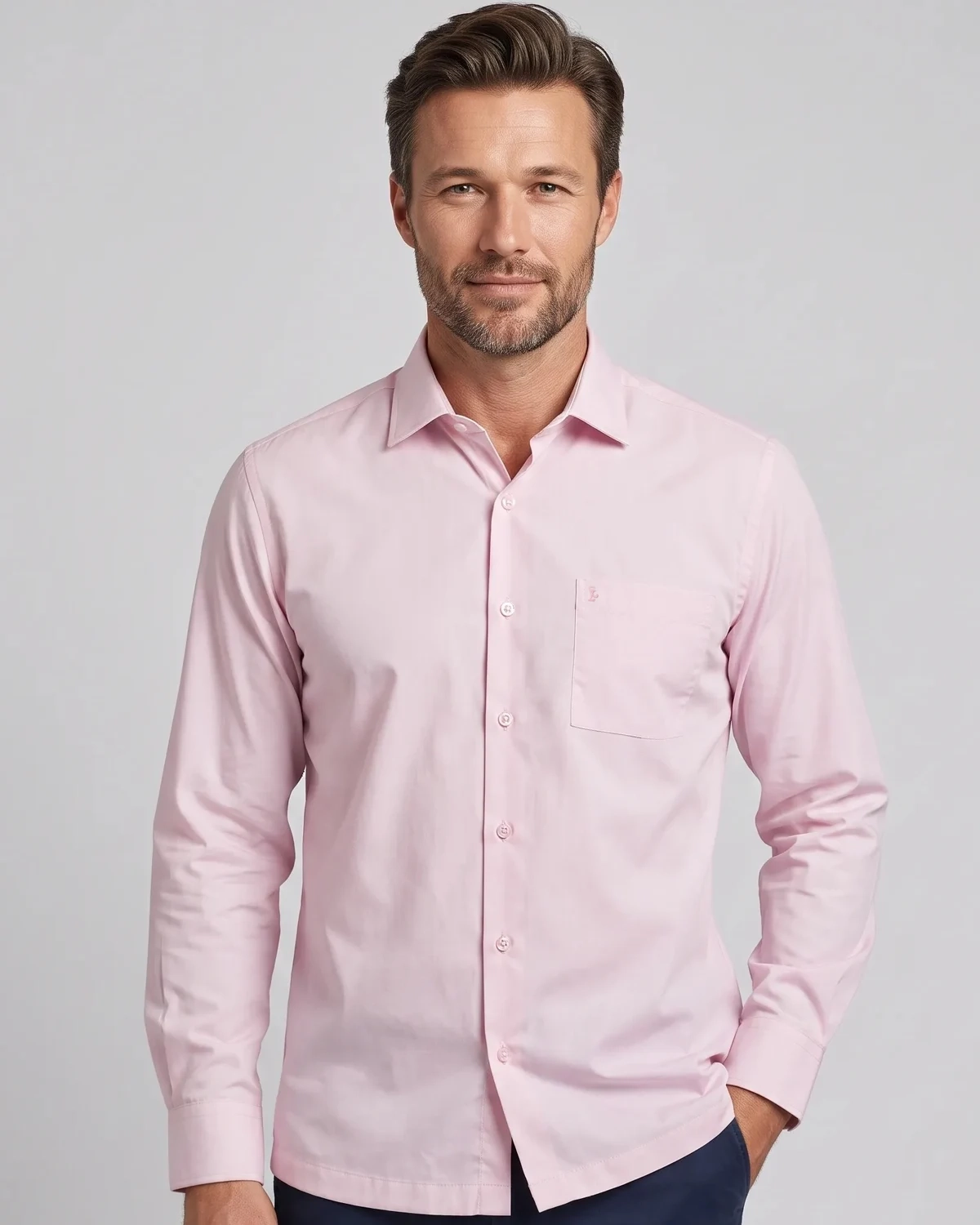 Camisa Manga Longa Lisa Viena