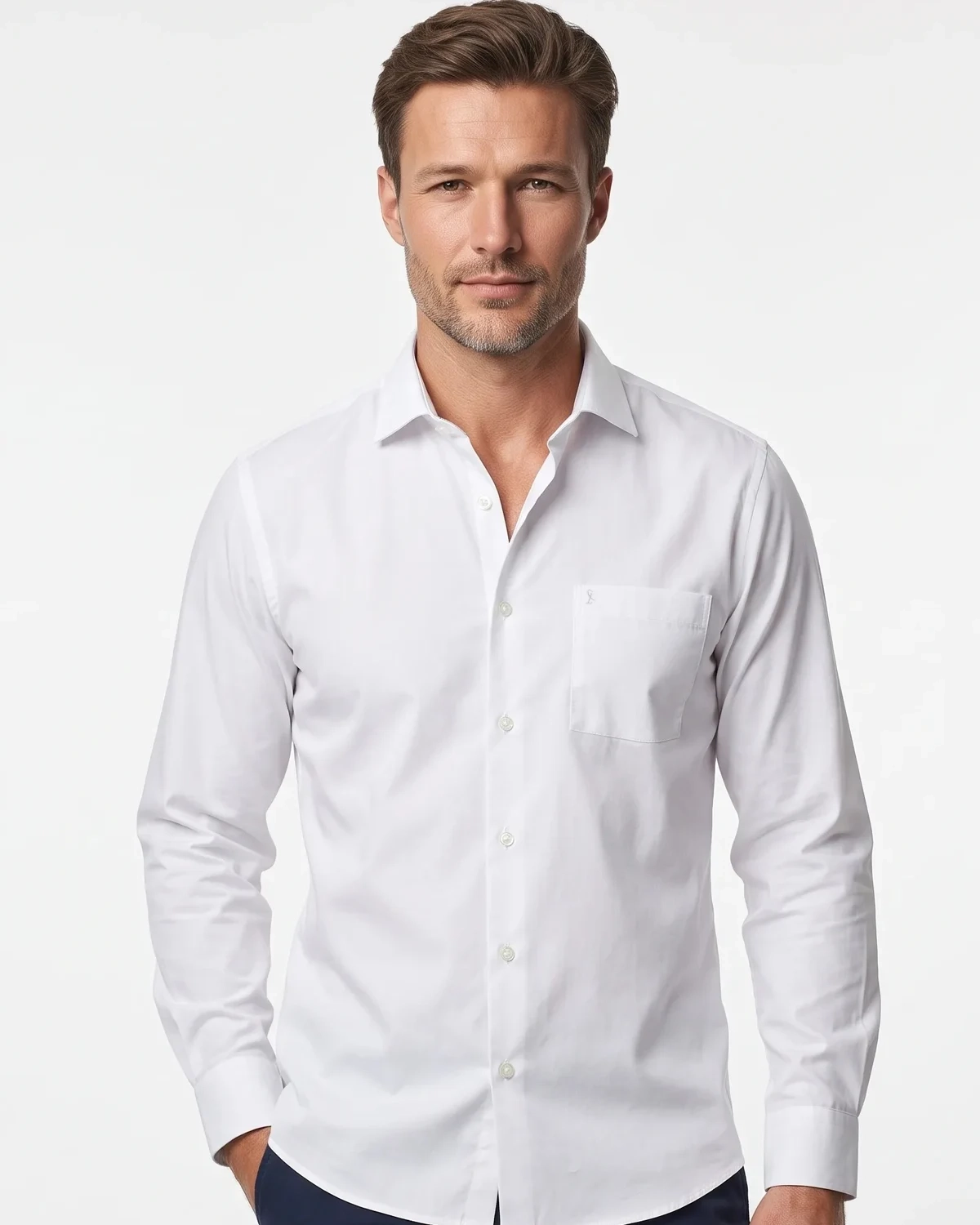 Camisa Manga Longa Lisa Viena